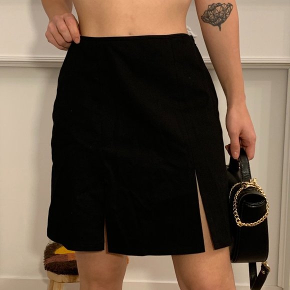 Vintage slit short skirt - Picture 3 of 3